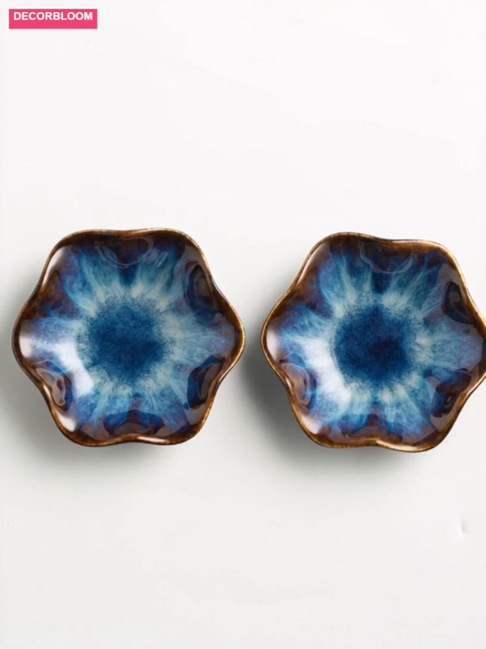Ceramic Lotus Leaf Trinket Dish Ring Holder Jewelry Organizer Vanity Decor - Picture 6 of 6